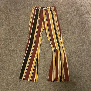 Striped Flare Pants